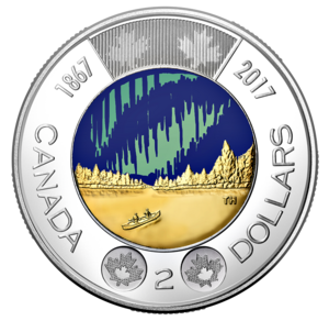 2017 Toonie - Canada 150 - Dance of the Spirits - Coloured reverse